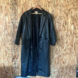 Vintage Leather Trench by Paris Sport Club